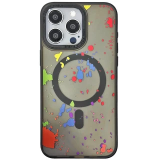 Чохол абстракція малювання з MagSafe на Apple iPhone 12 Pro (6.1") — Titanium black