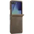 Шкіряний чохол-книжка CaseMe Velvet Matte для Samsung Galaxy Z Flip8 – Coffee. Фото 1 з 3