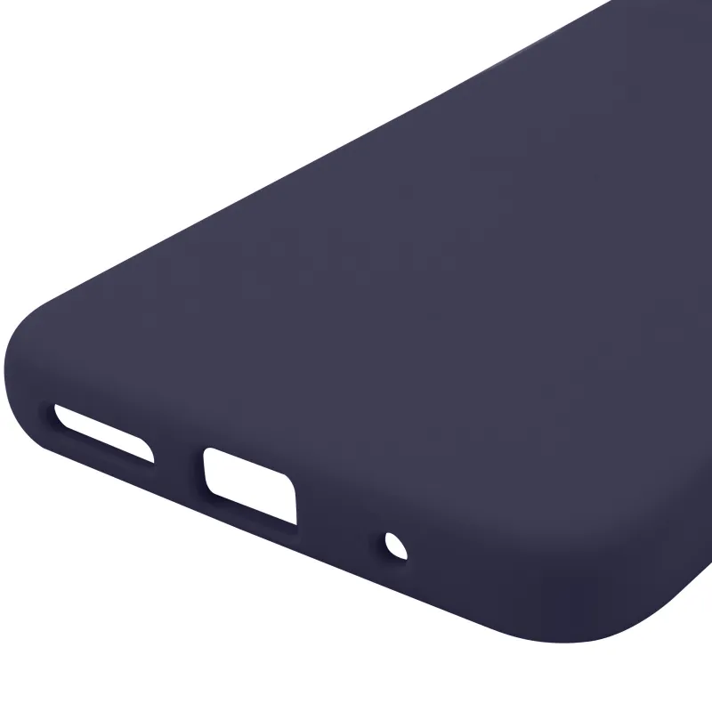 Чехол Silicone Case Lakshmi Premium з закритою камерою на Motorola Moto G15 4G – Темно-синий / Midnight blue. Фото 8 из 8