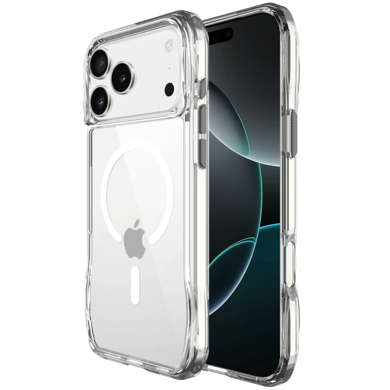 Чохол TPU Octagon with MagSafe для Apple iPhone 17 Pro (6.3") – Clear. Фото 2 з 5