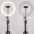 Кольцевая светодиодная LED лампа Flat Ring 10" + tripod 2.1m – Black. Фото 11 из 12