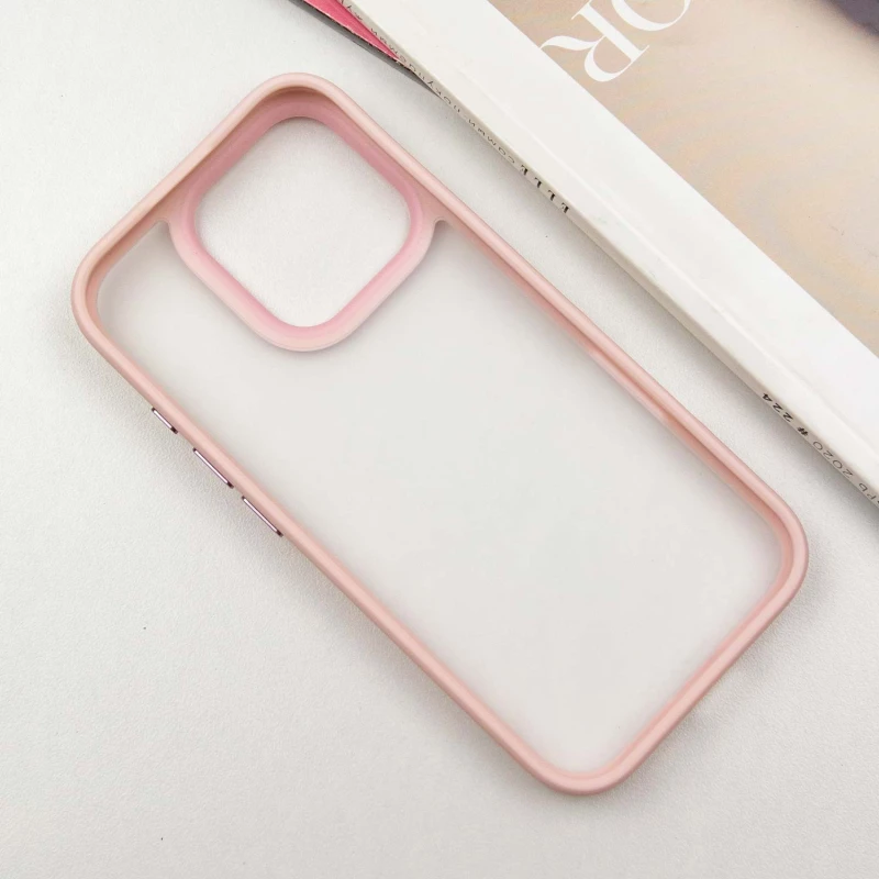 TPU+PC с металлическими кнопками для Apple iPhone 16 Pro – Розовый. Фото 9 из 13