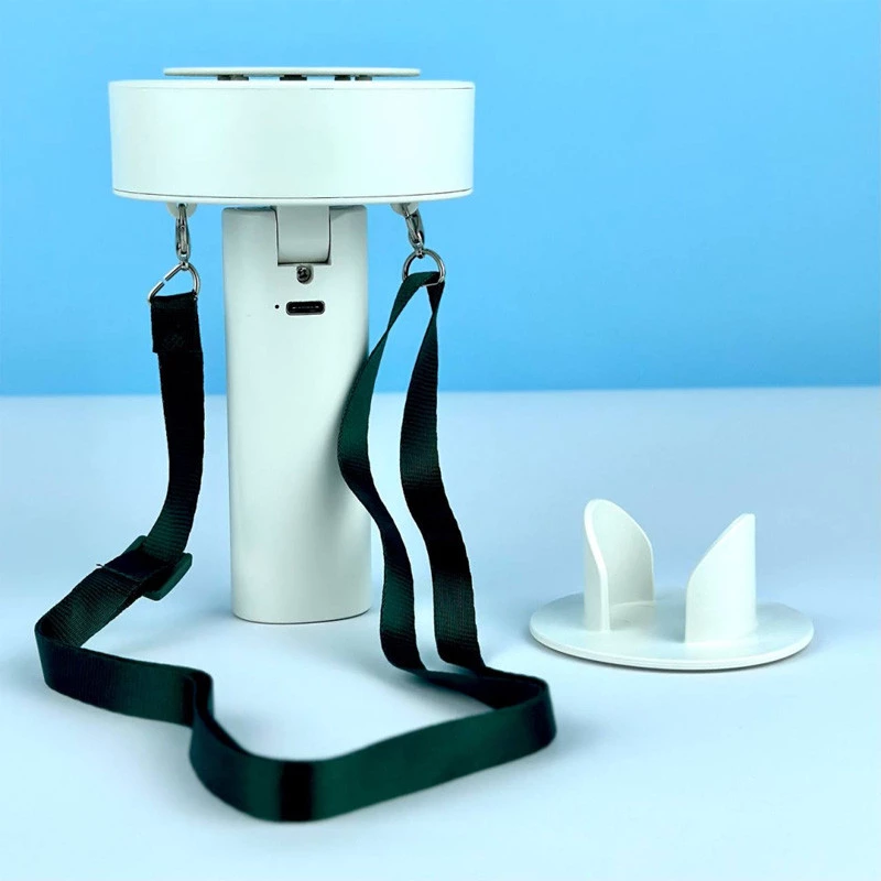 Вентилятор XO-MF75 підвісний шийний/ручний/настільний 3in1 1200mAh – White. Фото 5 з 6