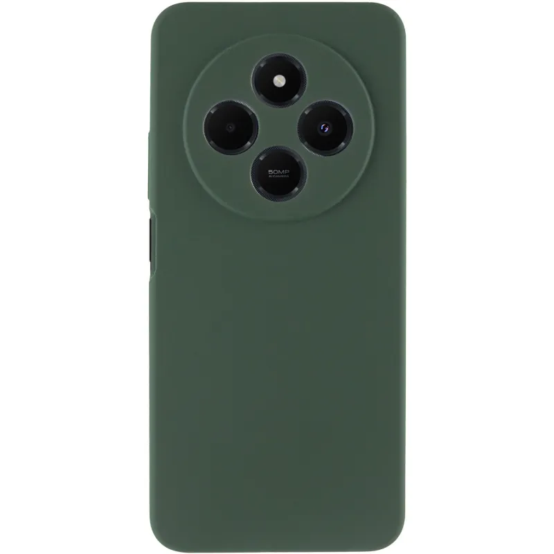 Чехол Silicone Case Lakshmi Premium з закритою камерою на Xiaomi Poco M7 – Зеленый / Cyprus Green. Фото 4 из 6