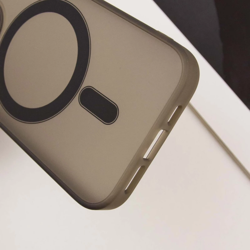 Кольоровий TPU+PC з MagSafe на Apple iPhone 12 Pro Max (6.7") – Dark Gray. Фото 11 з 11