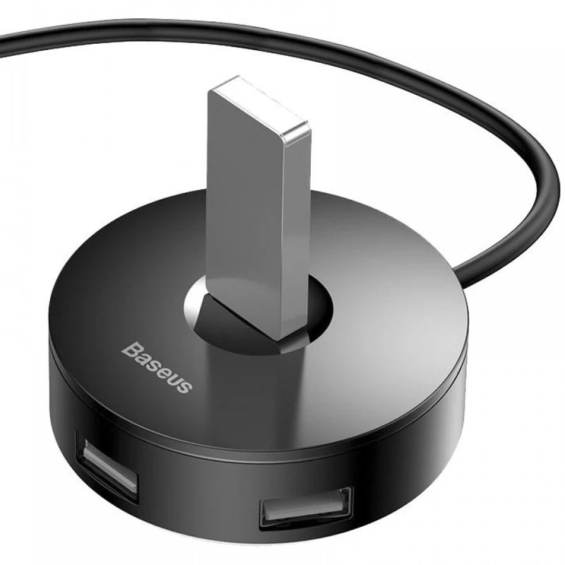 Перехідник HUB Baseus Round Box Type-C to USB 3.0 + 3USB 2.0 – Чорний. Фото 3 з 4