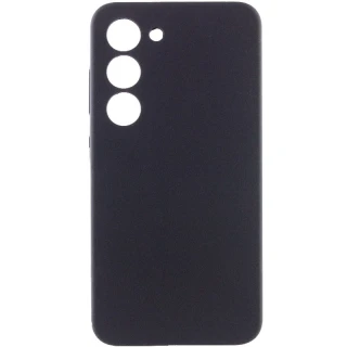 Чехол Silicone Case Lakshmi Premium з закритою камерою на Samsung Galaxy S24 — Черный / Black