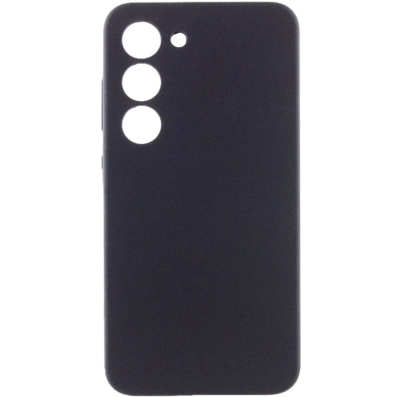 Чохол Silicone Case Lakshmi Premium з закритою камерою на Samsung Galaxy S23+ – Чорний / Black. Фото 1 з 17