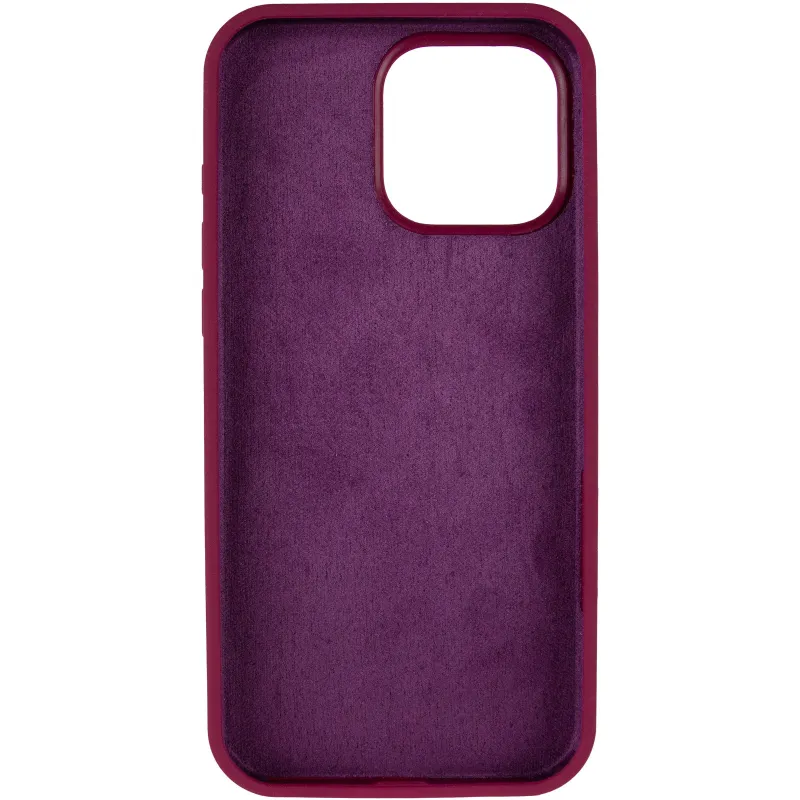 Чехол Silk Full Protective (AA) NO LOGO для Apple iPhone 16 Pro Max – Бордовый / Maroon. Фото 7 из 9