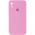 Чохол Silicone Case Square з захистом камери на Apple iPhone XR (6.1") – Рожевий / Light pink. Фото 1 з 3