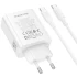 МЗП Borofone BA109A Star PD40W (1USB-C) + кабель Type-C to Type-C – White. Фото 6 з 7