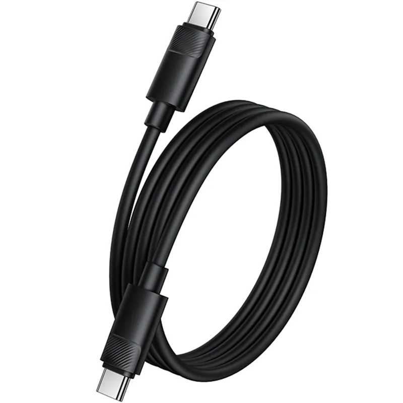 Дата кабель Borofone BX123 Leya Type-C to Type-C 60W (1m) – Black. Фото 3 з 5