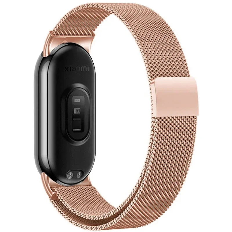 Ремінець Milanese Loop New Design для Xiaomi Mi Band 8/9/10 – Rose Pink. Фото 3 з 3