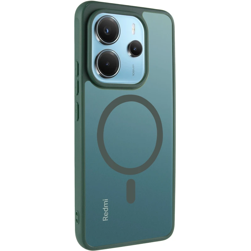 Чехол TPU Bloom with Magnetic Fit для Xiaomi Redmi Note 14 4G (Europe version) – Green. Фото 1 из 8