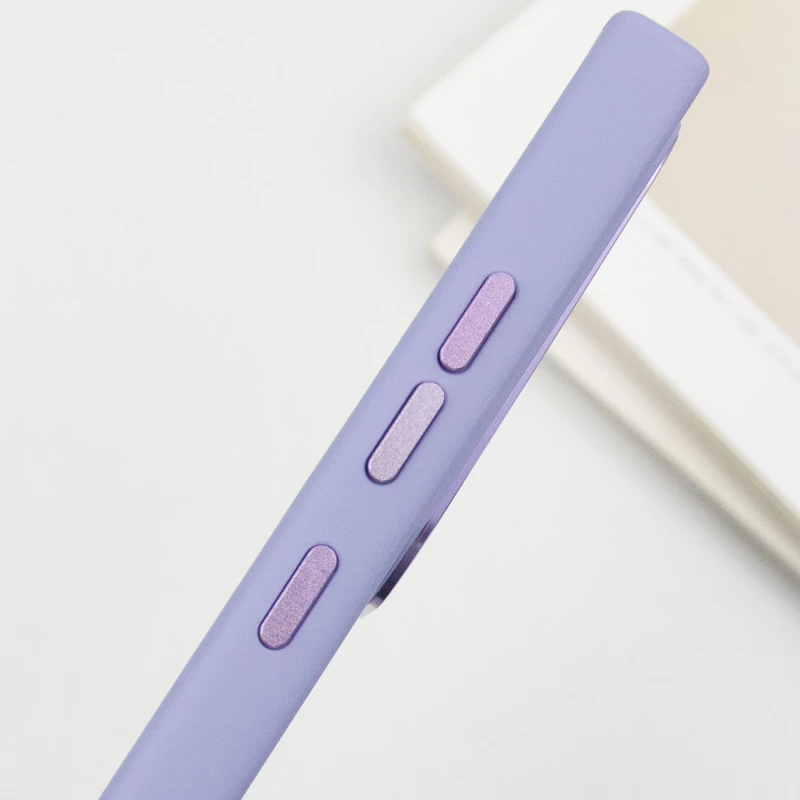 TPU чехол Bonbon с металлическими кнопками та MagSafe на Samsung Galaxy S24 Ultra – Сиреневый / Dasheen. Фото 10 из 13