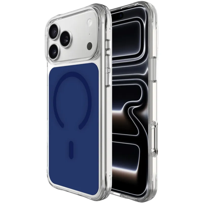 Чохол TPU+PC Space Pure Color with Magnetic Fit для Apple iPhone 17 Pro Max (6.9") – Blue. Фото 1 з 3