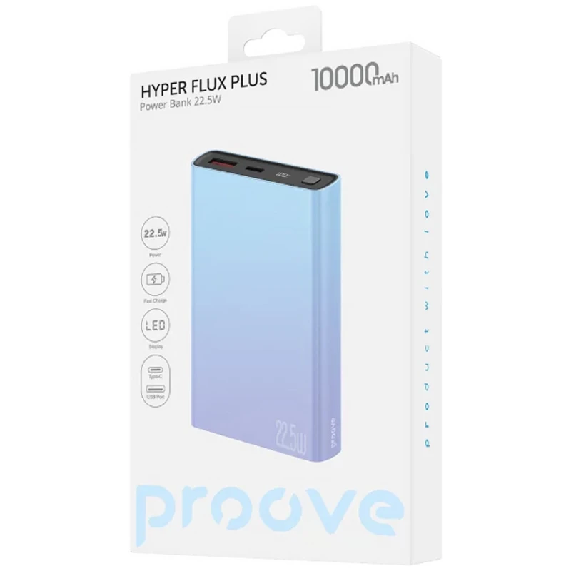 Портативний ЗП Proove Hyper Flux Plus 22.5W 10000 mAh – Gradient. Фото 3 з 3