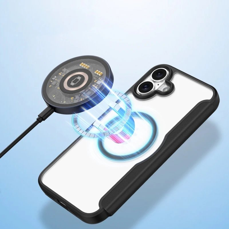 Чохол книжка Dux Ducis з MagSafe на Apple iPhone 17 (6.3") – Black. Фото 9 з 14