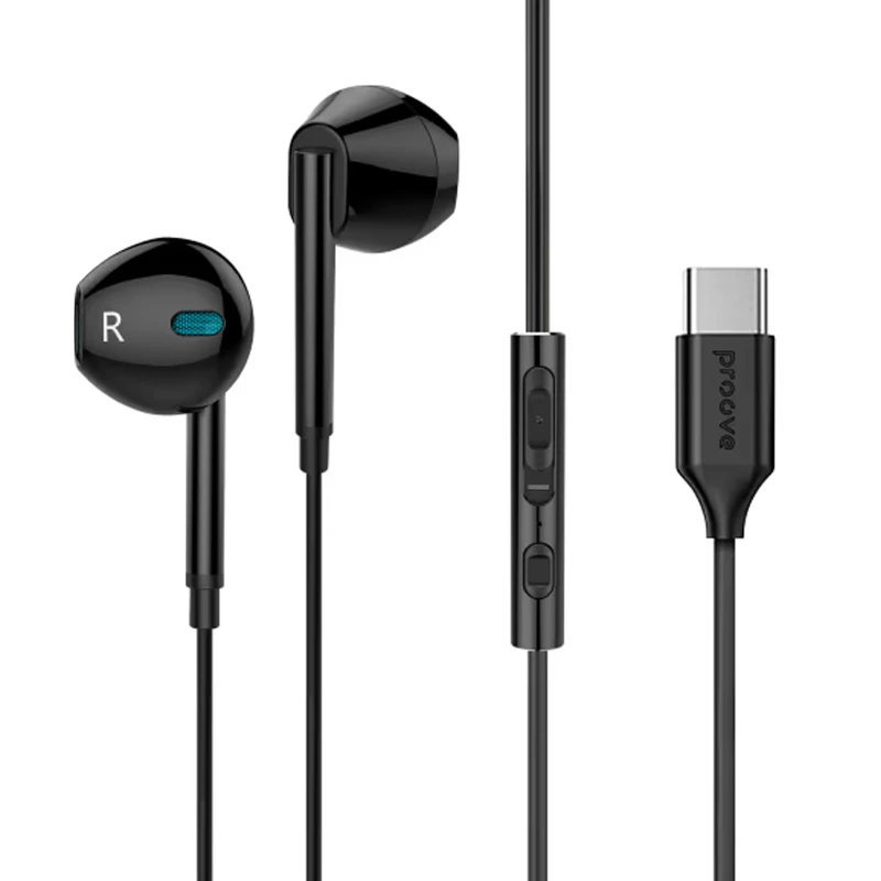 Стерео навушники Proove Scape C3 with microphone (Type-C) – Black. Фото 1 з 3