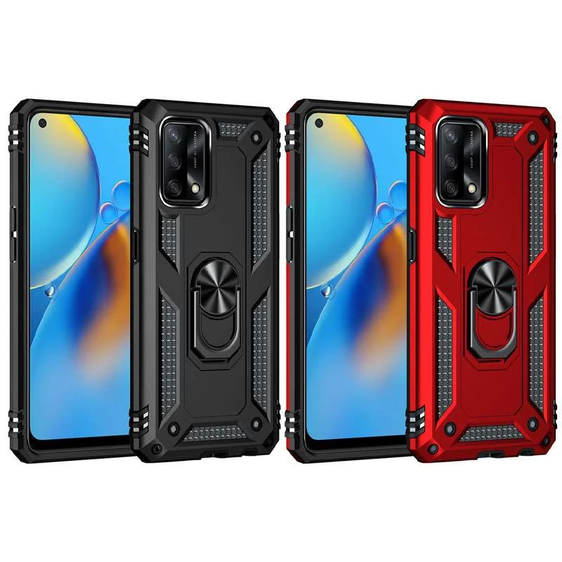 

Протиударний чохол Serge Ring з кільцем на Oppo A74 4G