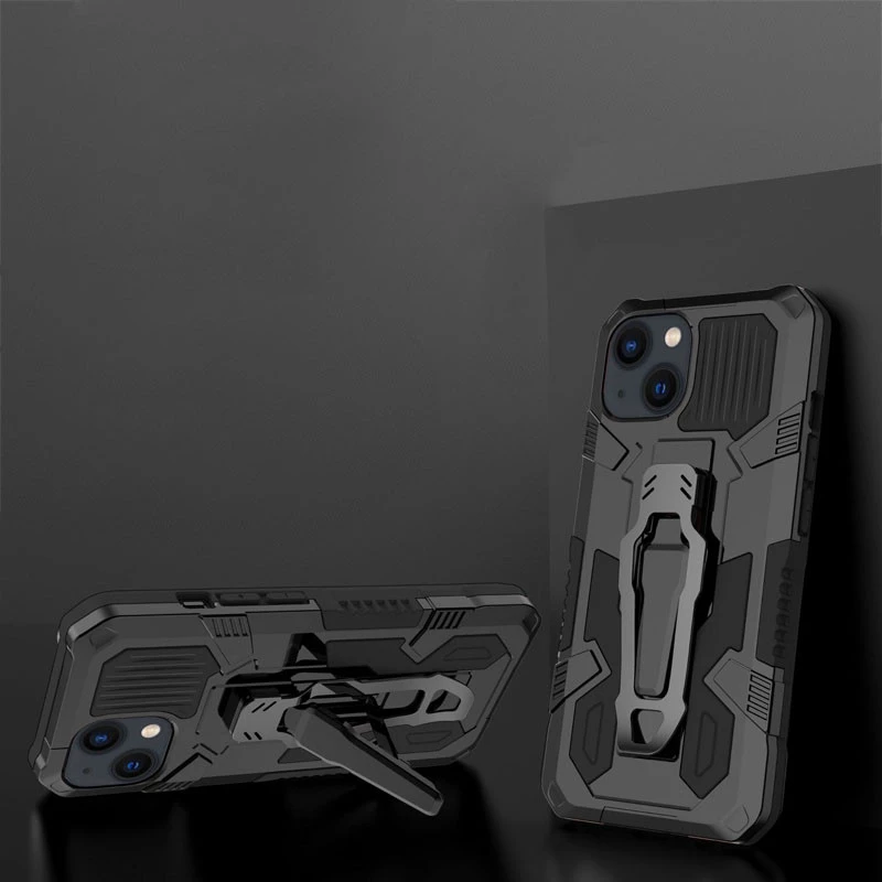 Протиударний чохол Defender Clip на Apple iPhone 15 (6.1") – Black. Фото 7 з 7