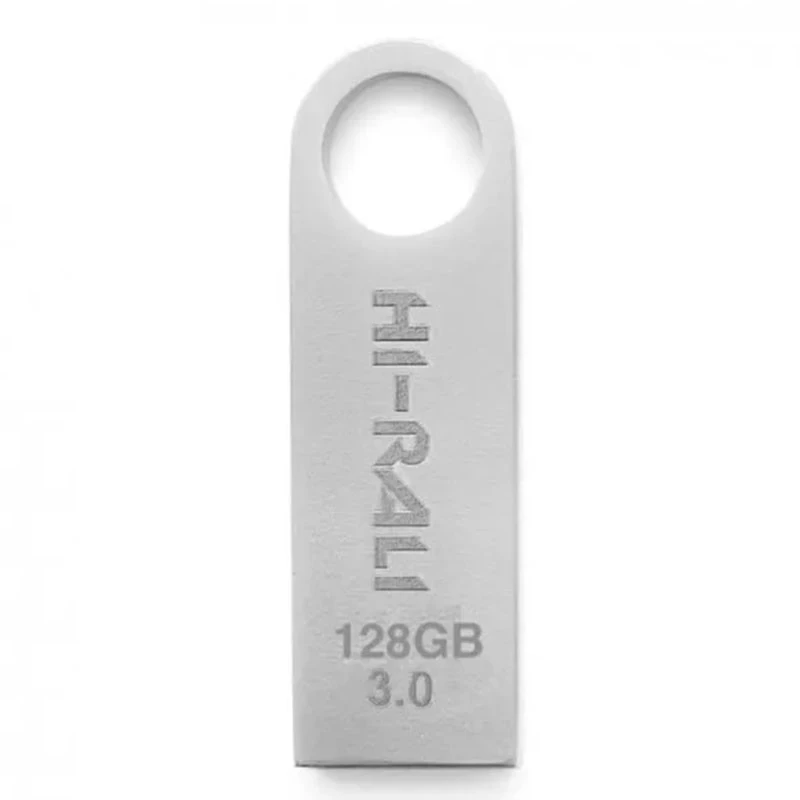 Флеш накопичувач USB 3.0 Hi-Rali Shuttle 128 GB Срібна серія фото 1 з 1