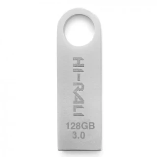 Флеш накопичувач USB 3.0 Hi-Rali Shuttle 128 GB Срібна серія фото 1 з 1