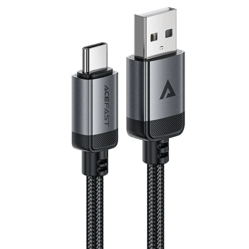 Дата кабель Acefast C20-04 USB to Type-C 3A (1.2m) – Black. Фото 1 з 4
