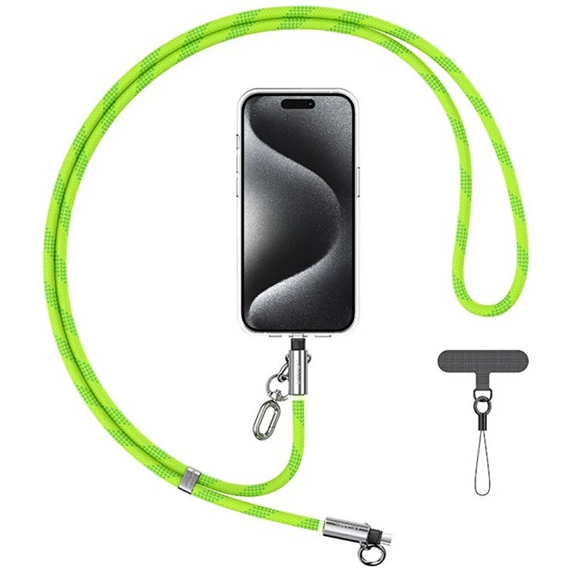 Дата кабель-шнурок Usams US-SJ746 Type-C to Lightning 30W (1.2m) – Green. Фото 1 из 1