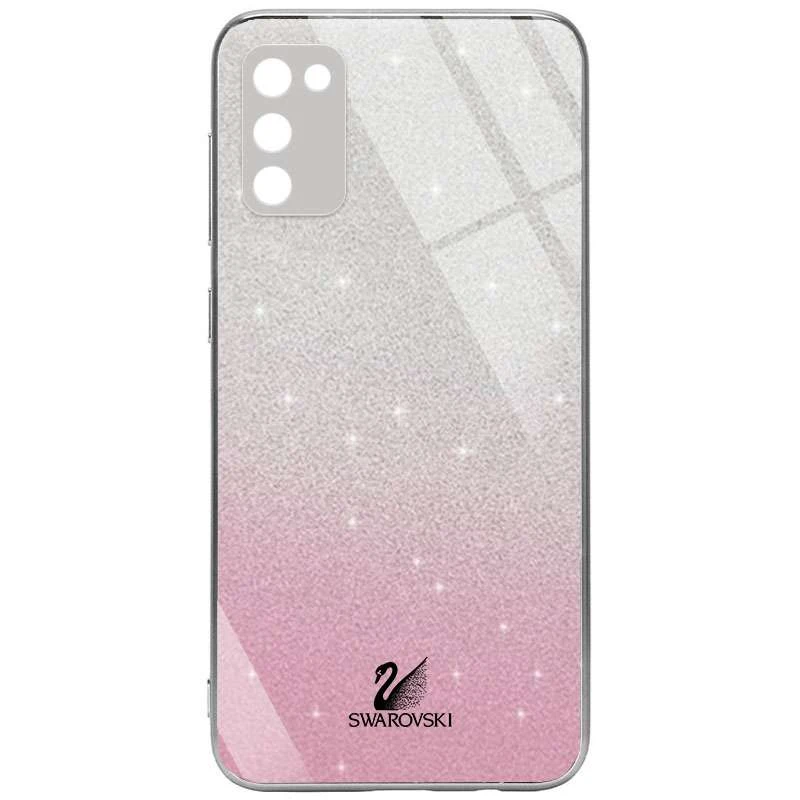 

Скляний чохол Swarovski з закритою камерою на Samsung Galaxy A02s (Рожевий)