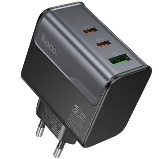 МЗП Hoco CS75A Star Speed PD70W+QC3.0 (1USB-A/2C) фото 1 з 1