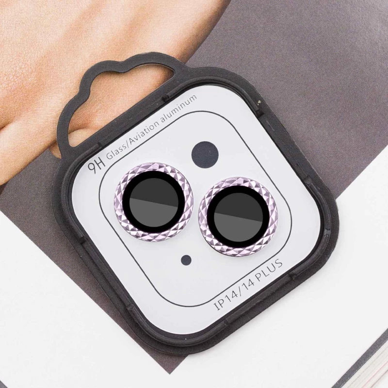 Захисне скло Metal Shine для камери на Apple iPhone 14 (6.1") – Рожевий / Pink. Фото 3 з 7