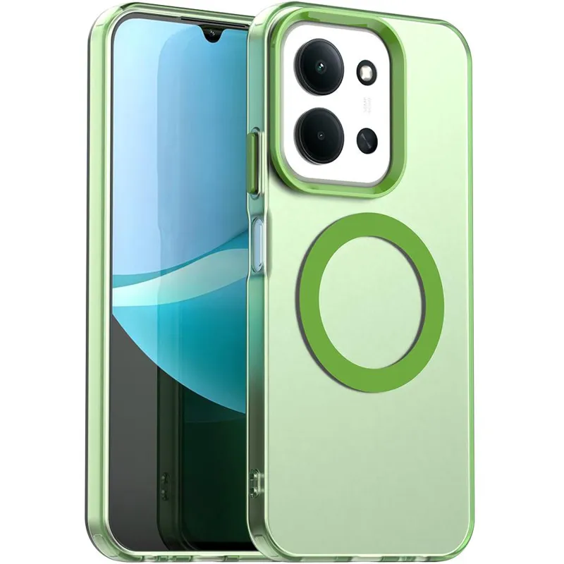 TPU+PC чохол Hybrid Magnetic Safe Case для Xiaomi Poco C85 (Global) – Green. Фото 2 з 4