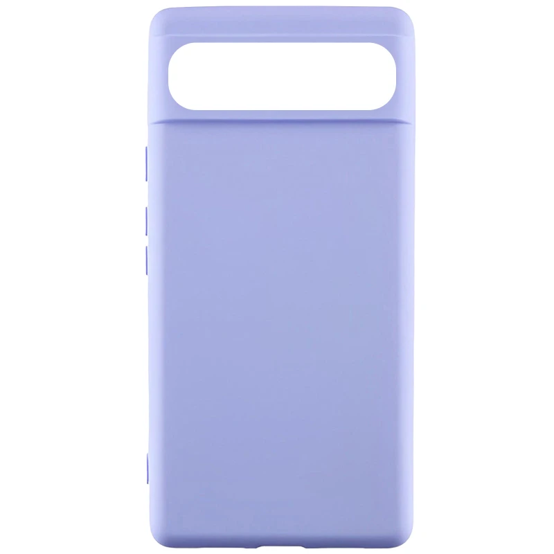 Кольоровий силіконовий чохол GETMAN на Google Pixel 7a – Бузковий / Light purple. Фото 1 з 1