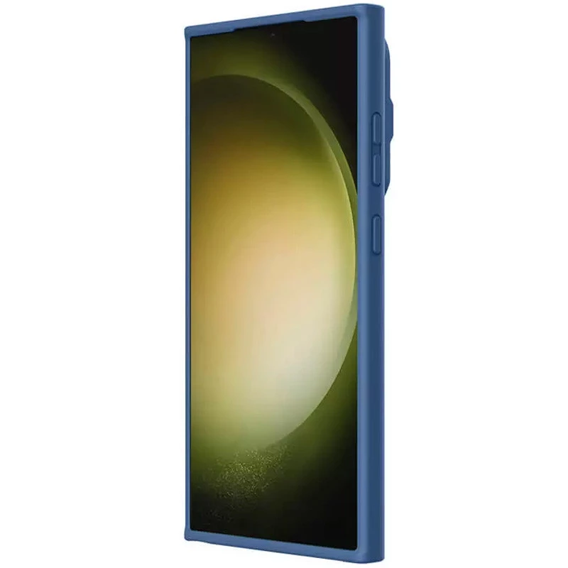 Силиконовая накладка Nillkin Camshield Silky Prop для Samsung Galaxy S24 Ultra – Blue. Фото 10 из 14