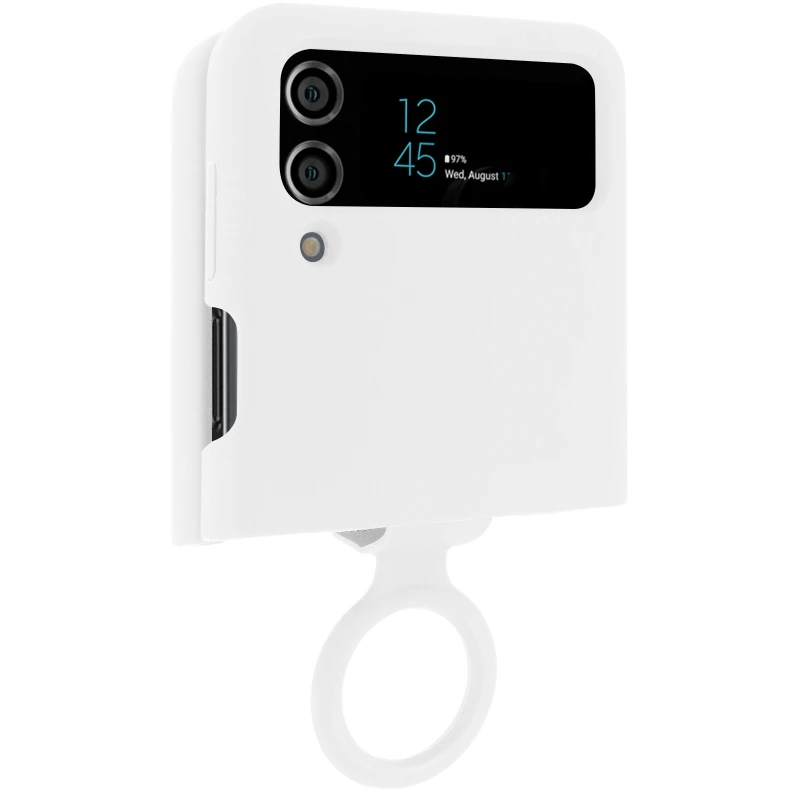 Чохол Foldables Silicone Cover Lakshmi (AAA) для Samsung Galaxy Z Flip4 – Білий / White. Фото 2 з 6