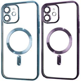 Хромовый TPU чехол с MagSafe для Apple iPhone 12 (6.1") фото 1 Хромовый TPU чехол с MagSafe для Apple iPhone 12 (6.1") фото 1 из 1