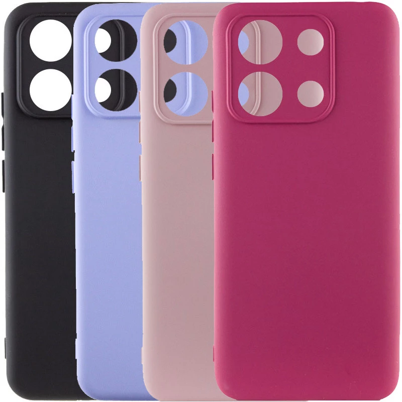 Кольоровий силіконовий чохол GETMAN із закритою камерою для Xiaomi Redmi Note 14S фото 2 з 2