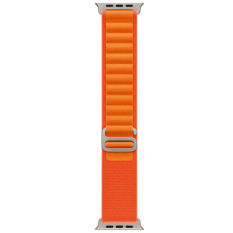Ремешок Alpine Loop для Apple watch 42mm/44mm/45mm/49mm (m/l) – Оранжевый / Orange. Фото 4 из 4