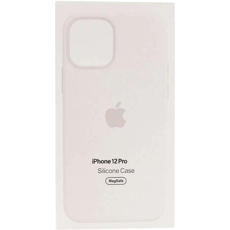 Чохол Silicone case Premium з Magsafe та анімацією на Apple iPhone 12 – Білий / White. Фото 5 з 7