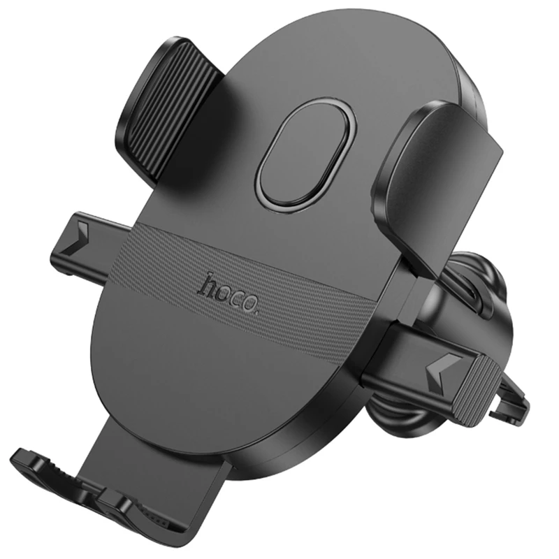 Автотримач Hoco H18 Mighty one-button (air outlet) – Black. Фото 7 з 7