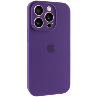 Чехол Silicone Case с защитой камеры для Apple iPhone 14 Pro (6.1") — Фиолетовый / Amethyst