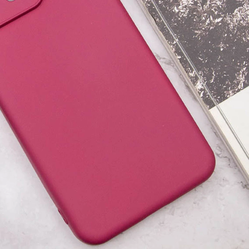 Чохол Silicone Case Lakshmi з закритою камерою на Oppo A38 – Бордовий / Marsala. Фото 3 з 3