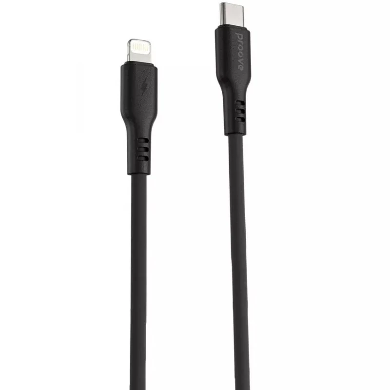 

Дата кабель Proove Rebirth Type-C to Lightning 3A (1m) (Black)