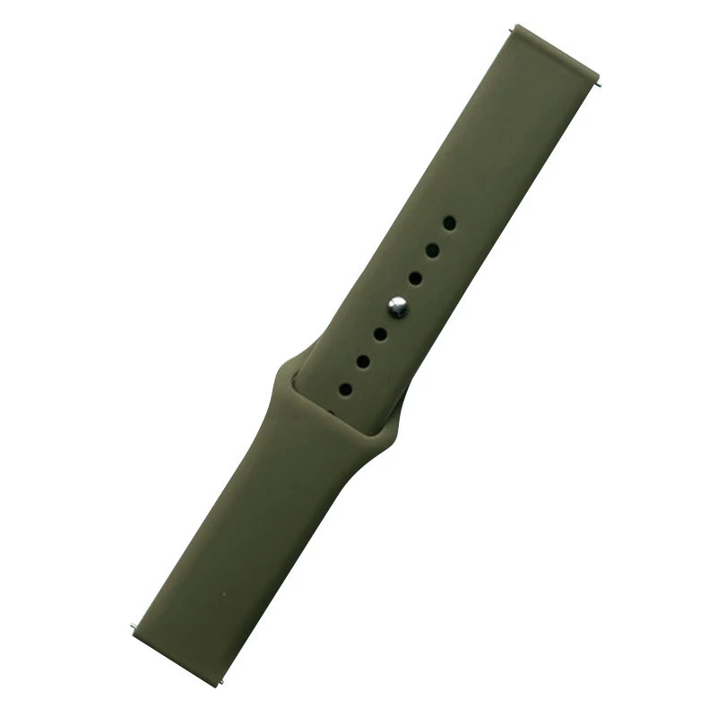 

Силиконовый ремешок Sport для Xiaomi Amazfit/Samsung 22 mm (Зеленый / Forest green), Зелений / forest green