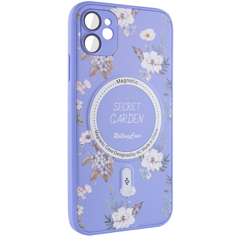 TPU+PC чохол Secret Garden з MagSafe на Apple iPhone 12 (6.1") – Lilac. Фото 2 з 4