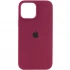 Чехол Silicone Case с закрытым низом для Apple iPhone 13 Pro Max (6.7") – Бордовый / Maroon. Фото 1 из 10