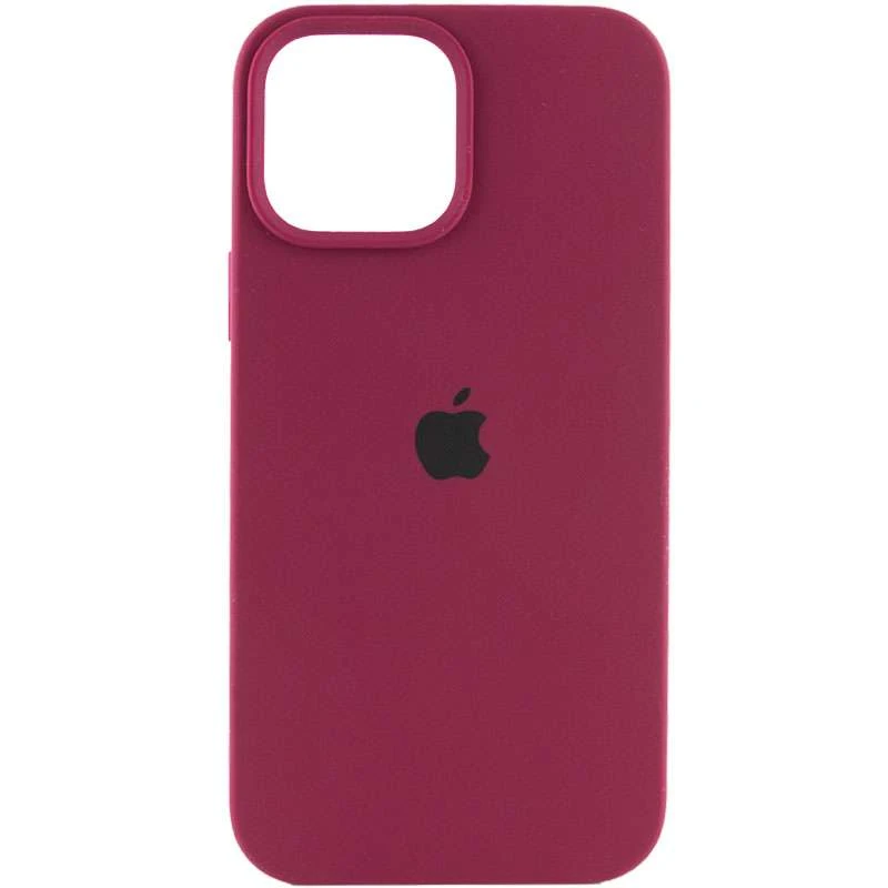 

Чехол Silicone Case с закрытым низом для Apple iPhone 14 (6.1") (Бордовый / Maroon), Бордовий / maroon