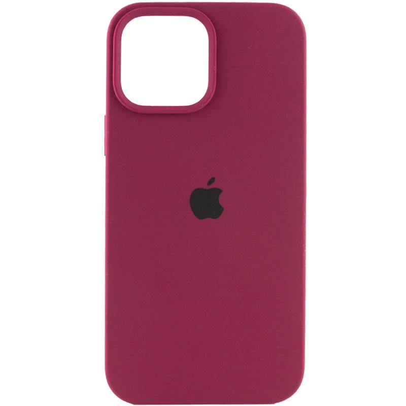 

Чохол Silicone Case з закритим низом на Apple iPhone 16 (Бордовий / Maroon)