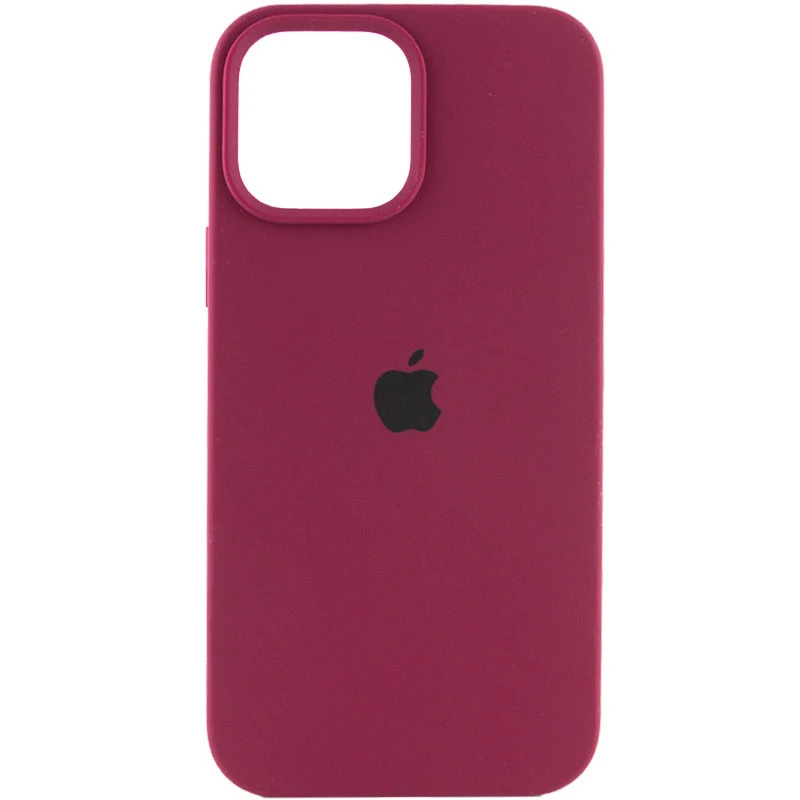 Чохол Silicone Case з закритим низом на Apple iPhone 17 Pro Max (6.9") – Бордовий / Maroon. Фото 1 з 2